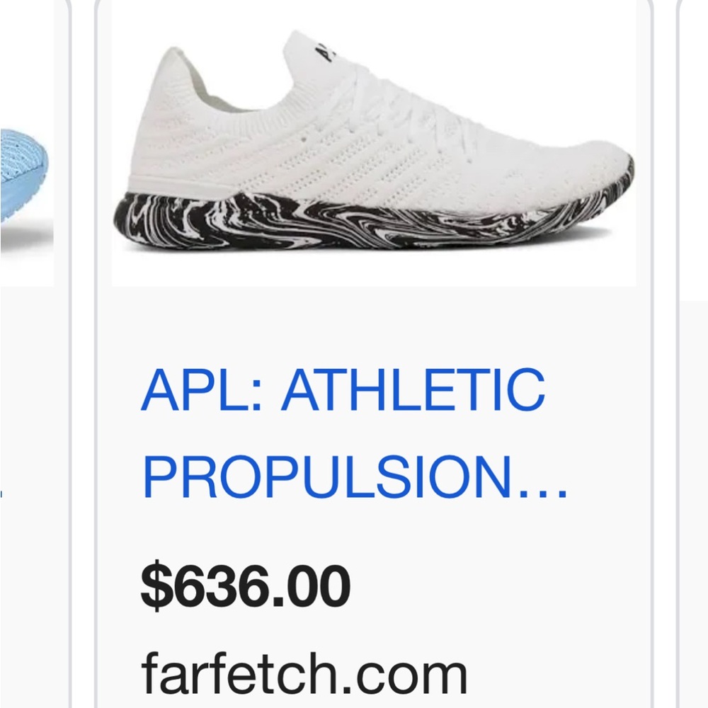APL White Sneakers with Black Accents